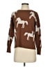 T Tahari Print Brown Pullover Sweater Size S - photo 1