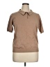 DAZY 100% Viscose Brown Short Sleeve Blouse Size XL - photo 1
