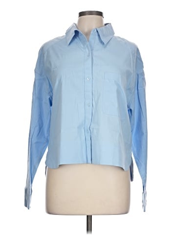 White House Black Market Long Sleeve Button-Down Shirt (view 1)