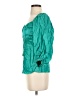 Hale Bob Teal 3/4 Sleeve Blouse Size XS - photo 5