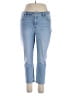 Chico's Hearts Blue Jeans Size 14 - photo 1