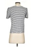 Boden 100% Cotton Stripes White Silver Short Sleeve Top Size S - photo 2
