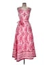 Talbots Paisley Pink Cocktail Dress Size 6 - photo 1