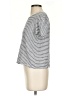 Boden 100% Cotton Stripes White Silver Short Sleeve Top Size S - photo 5