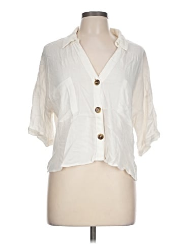 Moa Moa 3/4 Sleeve Button-Down Shirt (view 1)