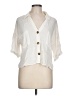 Moa Moa Ivory 3/4 Sleeve Button-Down Shirt Size L - photo 1