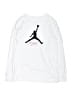 Air Jordan 100% Polyester White Long Sleeve T-Shirt Size 12 - 13 - photo 1