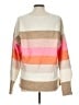 Ann Taylor LOFT Color Block Tan Pullover Sweater Size L - photo 2