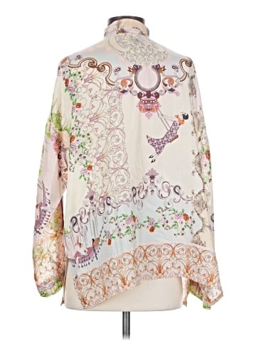 Johnny Was Long Sleeve Silk Top (view 2)
