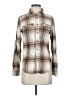 George Plaid Brown Long Sleeve Button-Down Shirt Size XS - photo 1