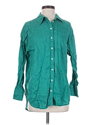 Maeve Long Sleeve Button-Down Shirt (view 1)