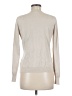 August Silk Solid Ivory Cardigan Size M - photo 2