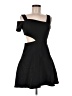BCBGMAXAZRIA 100% Polyester Solid Black Cocktail Dress Size 8 - photo 1