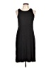 Athleta Solid Black Casual Dress Size L - photo 1