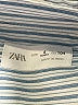 Zara Stripes Blue Long Sleeve Button-Down Shirt Size 4 - photo 3
