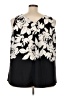 Lane Bryant 100% Polyester Black Sleeveless Blouse Size 22L - photo 2