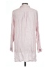 Sigrid Olsen 100% Linen Pink Long Sleeve Button-Down Shirt Size L - photo 2