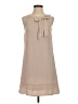 H&M 100% Polyester Solid Tan Casual Dress Size 4 - photo 1