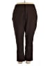 ELOQUII Solid Brown Casual Pants Size 24 waist - photo 1