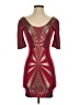 Bebe Graphic Red Cocktail Dress Size XS - photo 1