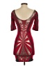 Bebe Graphic Red Cocktail Dress Size XS - photo 2