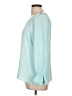 Bar III 100% Polyester Teal Long Sleeve Blouse Size L - photo 5