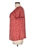 Max Studio Red Short Sleeve Blouse Size M - photo 5