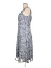 Connected Apparel 100% Polyester Paisley Blue Casual Dress Size 12 - photo 5