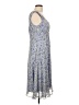 Connected Apparel 100% Polyester Paisley Blue Casual Dress Size 12 - photo 4