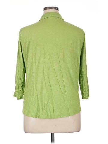 Liz Claiborne 3/4 Sleeve Button-Down Shirt (view 2)