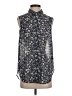 H&M 100% Polyester Blue Sleeveless Blouse Size 4 - photo 1