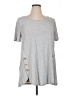 Zenana Premium Gray Short Sleeve Top Size 1X - photo 1