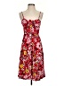 LOFT Beach 100% Rayon Floral Red Casual Dress Size 4 - photo 1