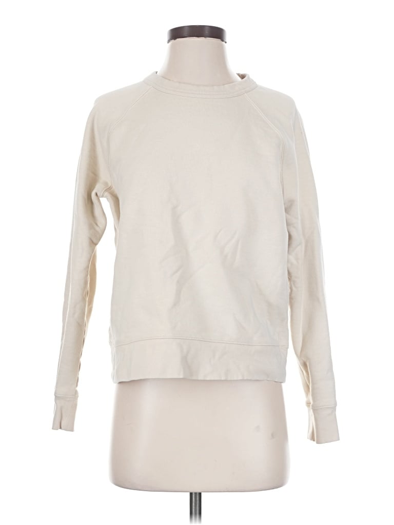Pre-owned Athleta Sweatshirt In Ivory