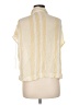 Free People Stripes Yellow Short Sleeve Blouse Size M - photo 2