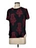 Ann Taylor LOFT 100% Polyester Paisley Red Short Sleeve T-Shirt Size M (petite) - photo 1