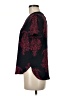 Ann Taylor LOFT 100% Polyester Paisley Red Short Sleeve T-Shirt Size M (petite) - photo 5
