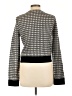 Rachel Roy Houndstooth Black Wool Cardigan Size L - photo 2