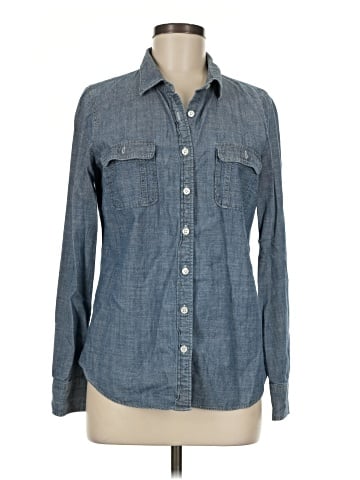 J.Crew Factory Store Long Sleeve Button-Down Shirt (view 1)