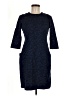 J. McLaughlin Tweed Blue Cocktail Dress Size M - photo 1