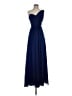 Bill Levkoff 100% Polyester Blue Cocktail Dress Size 0 - photo 1