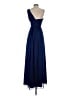 Bill Levkoff 100% Polyester Blue Cocktail Dress Size 0 - photo 2
