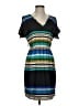 Blue Rain 100% Polyester Stripes Black Casual Dress Size S - photo 1