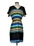 Blue Rain 100% Polyester Stripes Black Casual Dress Size S - photo 2