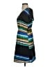 Blue Rain 100% Polyester Stripes Black Casual Dress Size S - photo 5