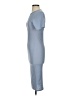 PrettyLittleThing Solid Blue Casual Dress Size S - photo 5