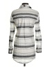 Matilda Jane Stripes Gray Long Sleeve Button-Down Shirt Size XS - photo 2