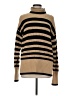 CAbi Stripes Tan Turtleneck Sweater Size M - photo 1