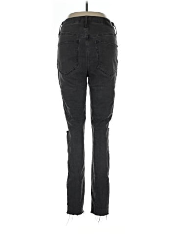 Madewell Tall Curvy High-Rise Skinny Jeans in Black Sea (view 2)
