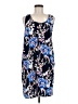 Gap Outlet 100% Polyester Print Blue Casual Dress Size M - photo 1